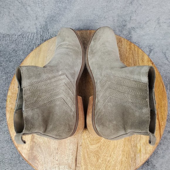 Korks Kork-Ease Cutler Chelsea Ankle Boots Women's 8 Gray Taupe Suede Booties - Picture 5 of 9